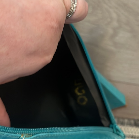 Ego x Molly Mae Visionary slouch over the knee blue croc boots - Picture 10 of 10